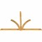 Ekena Millwork Redmond Rough Sawn Timber Gable Bracket, Western Red Cedar, 108"W x 72"H x 2"D x 4"F, 16/12 Pitch GBW108X72X0204RED00RWR - alternate 3